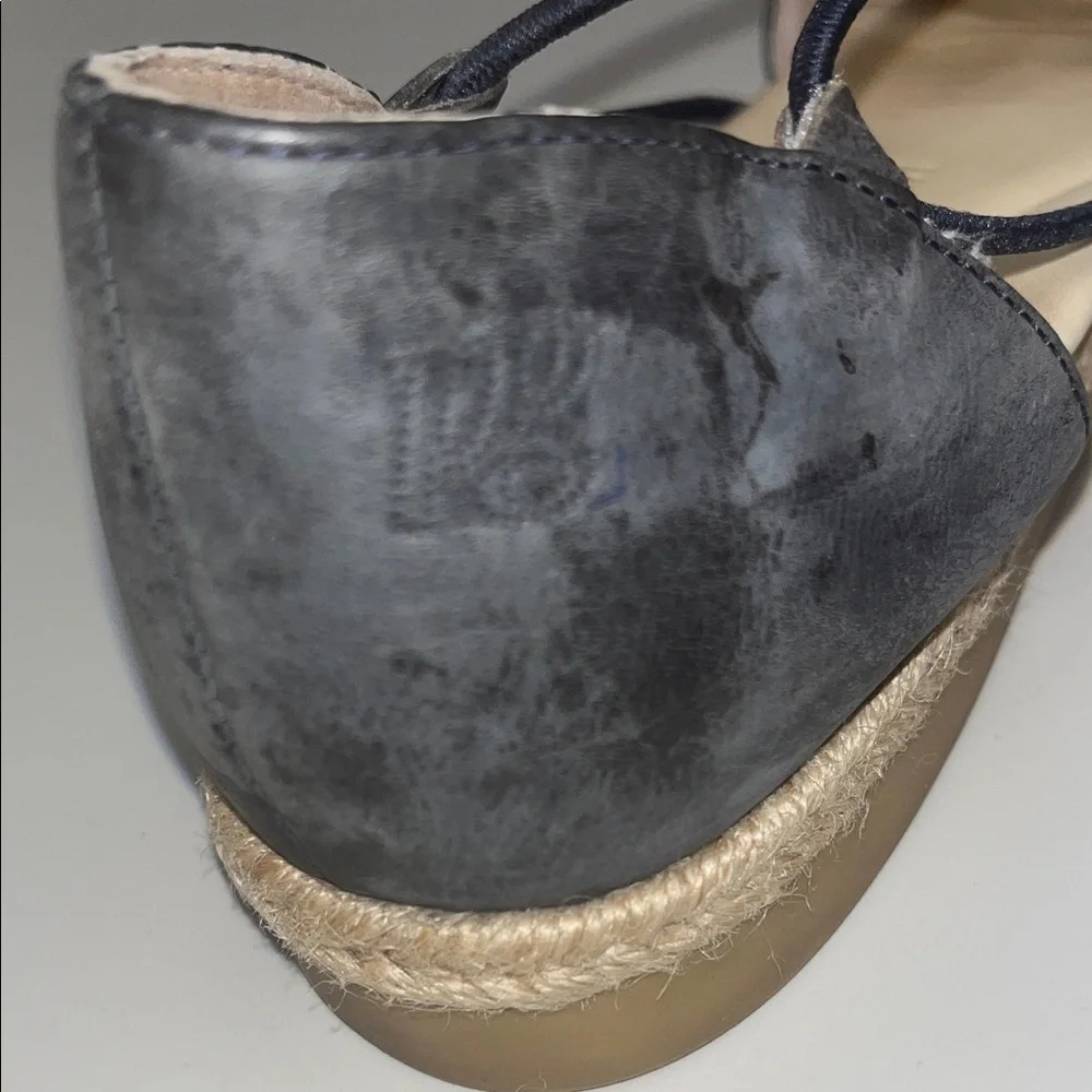 Paul Green Dark Gray Espadrille Flats size 41/2 Euro sizing